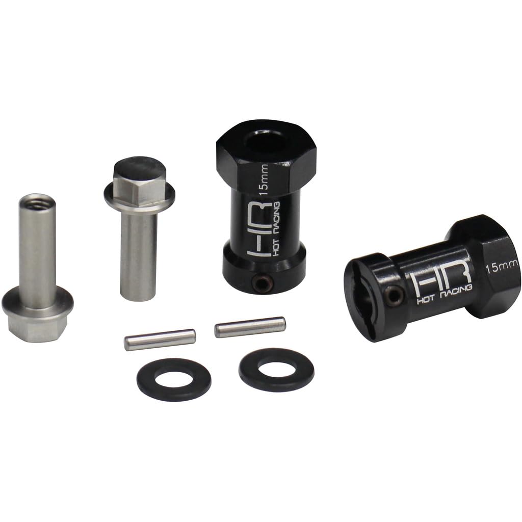 Amazon.com: Hot Racing SCX10FT01 15mm Wheel Hub Extensions with