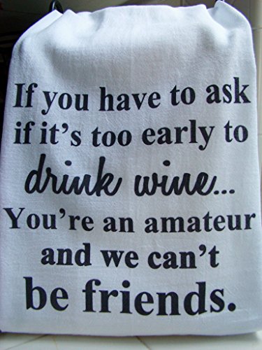 Wine Friend Kitchen tea towel 
