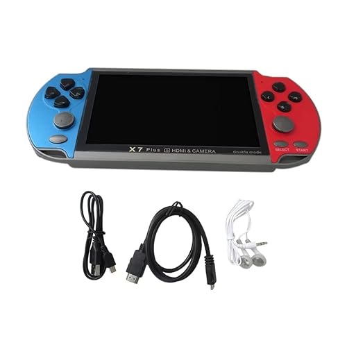 BLUE ELF Specialized 5.1" 8GB 128Bit Video Game Console Dual Joystick Handheld Retro Game Console Built-in 1000 Free Games HD Video Player TV Output