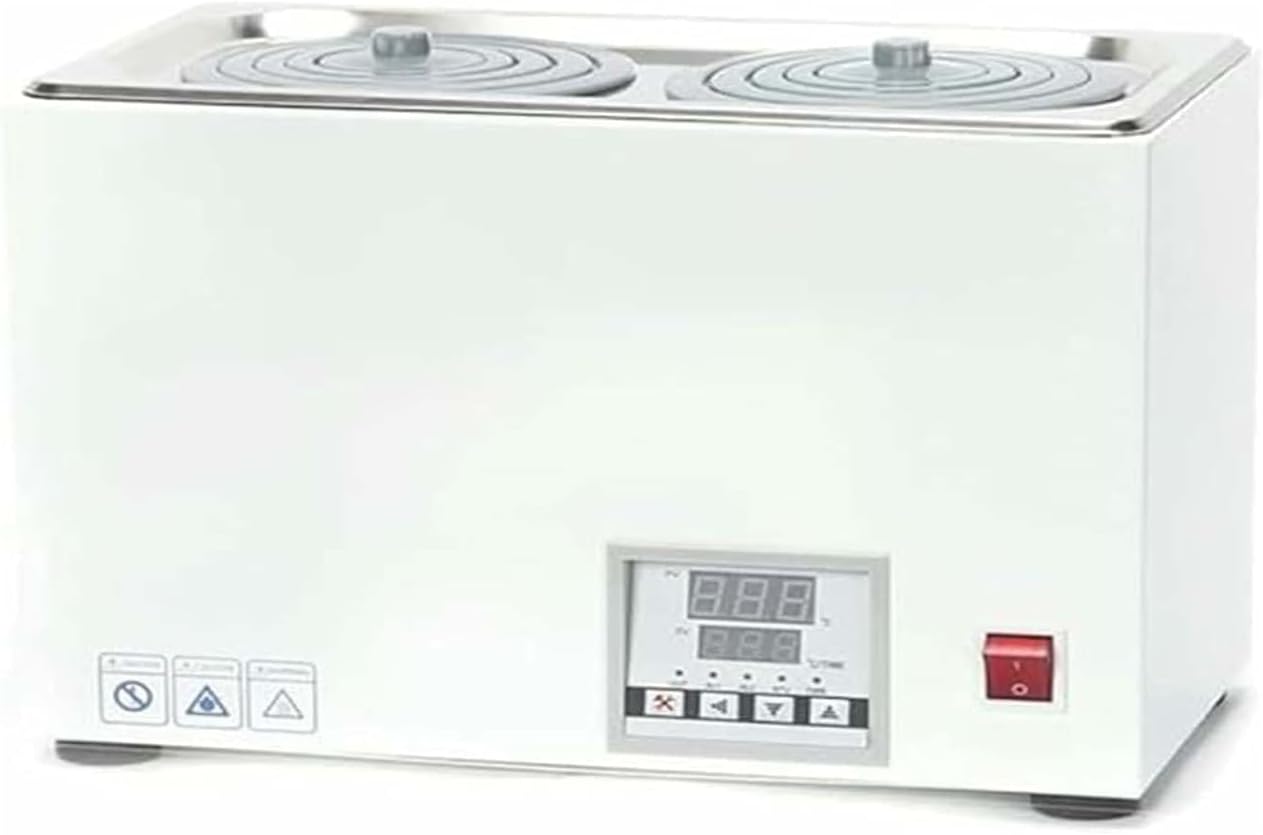Digital Thermostatic Water Bath, 4-Hole Lab Water Bath, 1246 Model, Adjustable 5-100°c, 0.1°c Precision, Multi-Layer Lid, Ideal for Research & Experiments 2hole