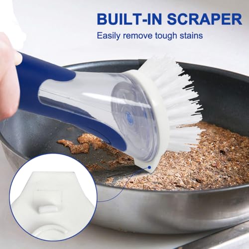 Image of CELOX Dish Brush with Soap Dispenser, Soap Brush for Kitchen Sink