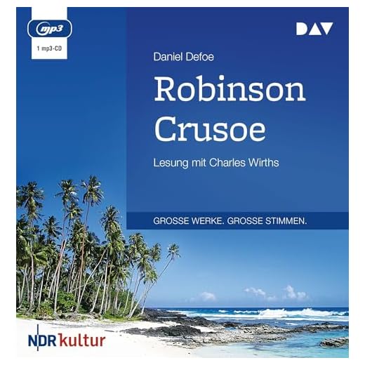 Robinson Crusoe: Lesung mit Charles Wirths (1 mp3-CD)