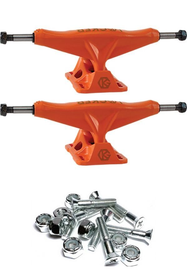 Grind King Truck Co. Locker Orange Skateboard Trucks - 5.4