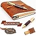 EMCOLLECTION Premium Leatherbound Writing Journal Set: Real Authentic Antique Style & Handmade W Lined Paper & Blank Pages for Writing, Travel Diary for Artistic Men & Women. This Versatile