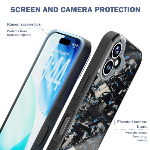 Coque iPhone 17 fibre de carbone forgée luxe Grip Series - 5