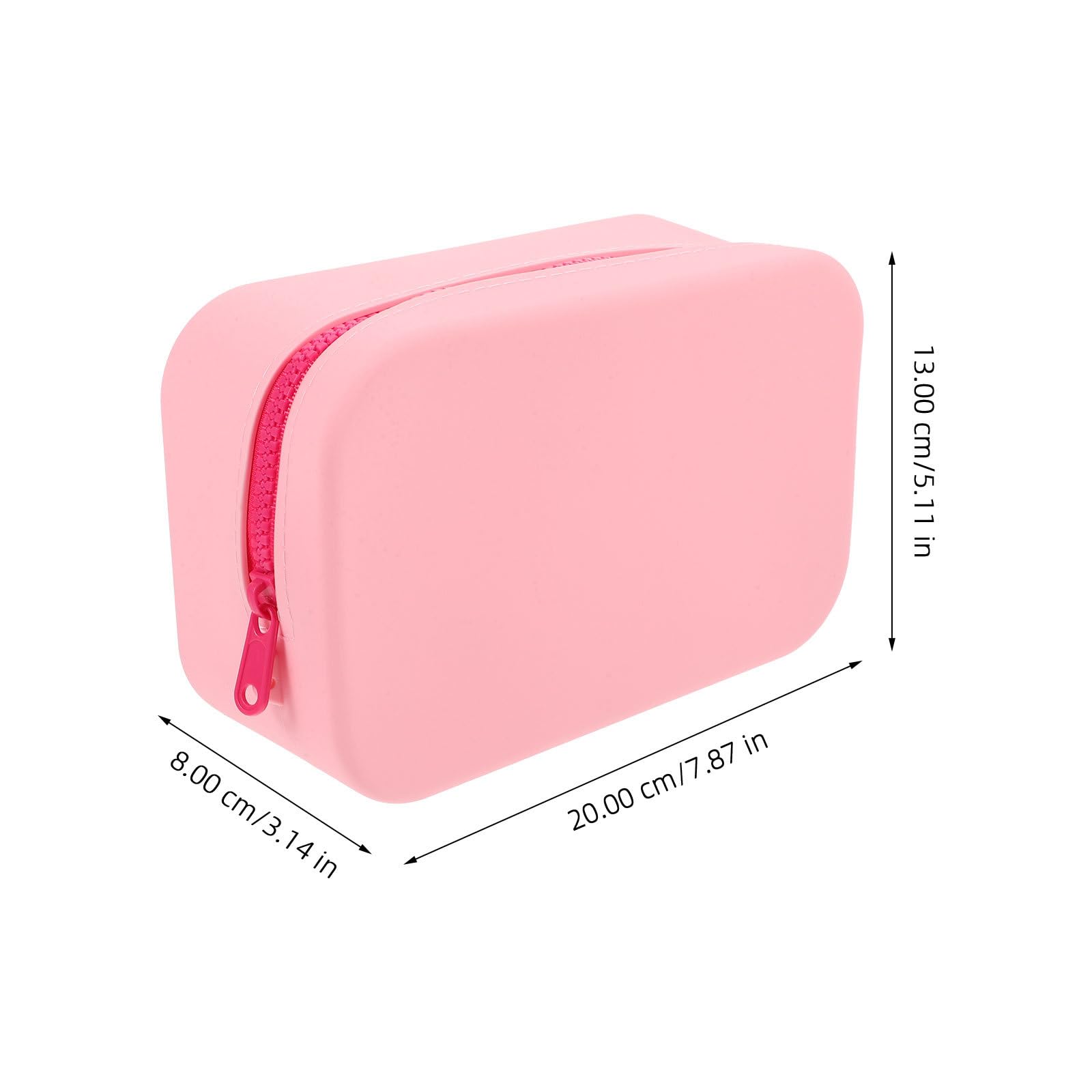 Neceser de Viaje de Gran Capacidad en Silicona Rosa