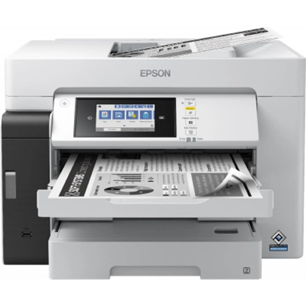 Epson EcoTank Pro ET-M16685 Stampante con Serbatoio D’inchiostro | Stampa Mono | Wi-Fi | A3+ | Stampa, Copia, Scansione Fronte/Retro | Touch-screen 10.9 cm | ADF | Vassoi Carta Grande Capacità | PCL