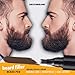 Beard Pen GROOMARANG® Beard Pencil Filler for Men - Natural Enhancer to Fill, Shape and Define - Black or Brown (Black)