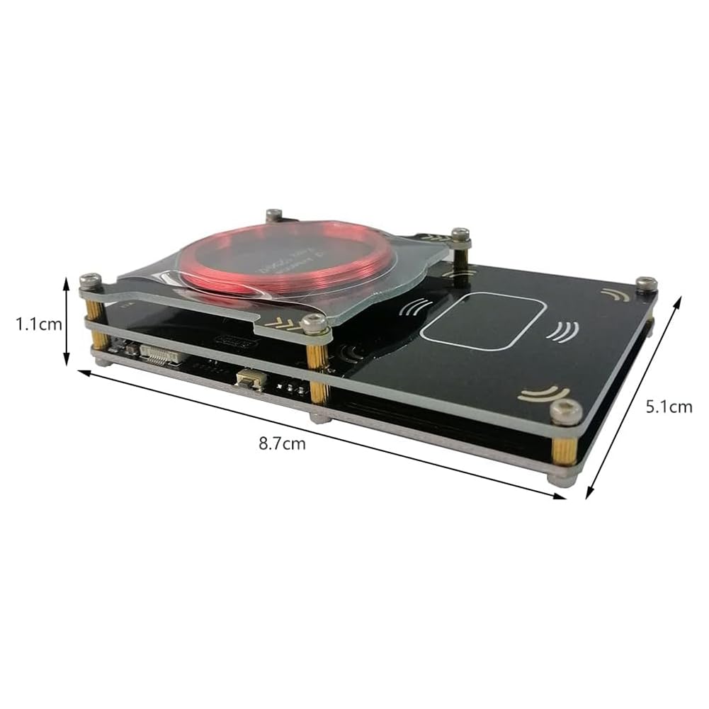 Proxmark3 RDV4 Easy V3.0 RFID-Kartenleser mit integrierter Antenne, M1 IC Speicher-ID Decoder