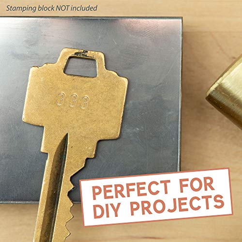 Metal Stamping Kit, 64 Piece Punch Set - Number & Letter Stamps for Metal, Jewelry, Wood, Leather & More - Thumbnail 6