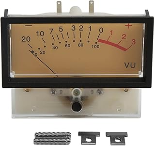 LANTRO JS High Accuracy Power Amplifier Header Audio Level Meter with LED Backlight,TN-73-HS-9213H VU Meter