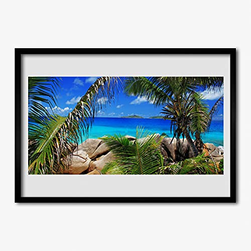 Tulup affiche encadree 70x50 cm cadre en mdf image murale photo affiche avec cadre salon