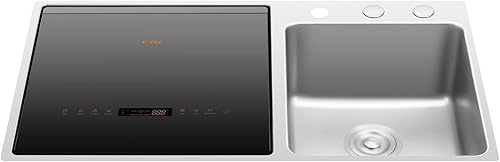 Miniatura 12 de FOTILE SD2F-P5 - Combo de lavavajillas y fregadero de cocina 3 en 1 en el fregadero con limpieza de 360°, lavado de productos, bloqueo para niños,