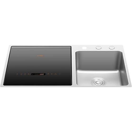FOTILE SD2F-P5L 3-in-1 In-Sink Dishwasher & Kitchen Sink Combo with 360° Cleaning, Produce Wash, Child Lock, Energy Efficient for Space-Saving Hygienic Kitchen Solutions (Dishwasher on the Left)