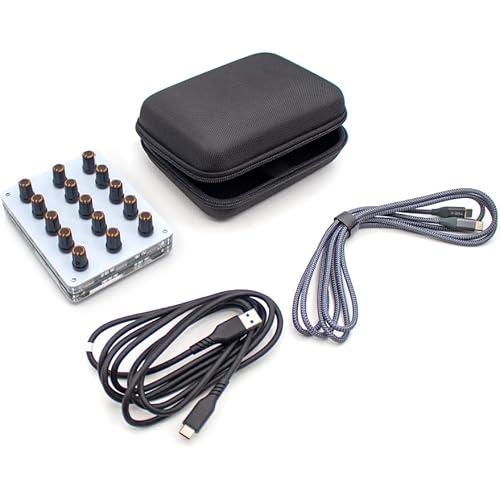 15-Knob MIDI CC Controller with Customizable Mapping Compatible with Cubase, Logic, FL Studio, Studio One, Sonar, Reaper