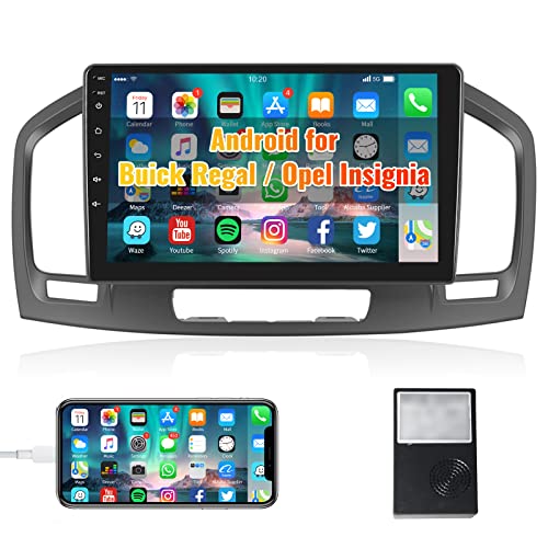 Podofo Android Radio de Coche para Buick Regal 2008-2013/Opel Insignia 2008-2013, Pantalla Páctil...