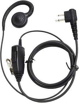 KENMAX G Shape Clip-Ear Swivel Earpiece Headset with Lapel PTT for Motorola CLS446 CLS1110 XTN446 XTN500 CP88 CP040