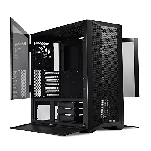 Image of Lian Li Lancool II Mesh Performance X Mid-Tower Computer Case I Gaming Cabinet I Chassis - Black Supports E-ATX /ATX /M-ATX /ITX | Pre-Installed 2x140mm PWM Front Fans and 1x120mm Rear Fan-G99.LAN2MPX.5IN