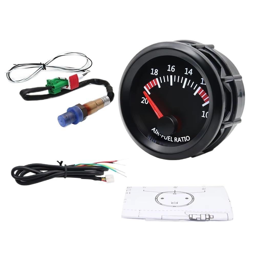 Per Misuratore AFR Per Auto 12 V 20:1-10:1 Corsa Rapporto Aria-carburante 52 Mm Con Sensore Ossigeno O2 A Banda Stretta 0258006028 Sensore ossigeno