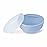 Olababy 100% Silicone Suction Bowl with Lid for Independent Feeding | First Stage Self Feeding Essential for Toddlers and Kids| Baby Led Weaning Snack Feeder | Food Container and Storage | (Blueberry)
