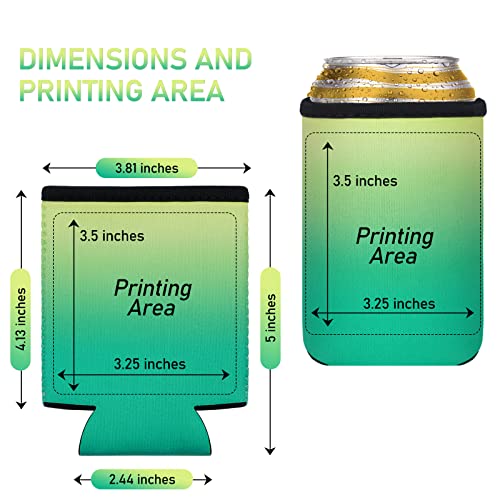 Beer Can Coolers Sleeves, Soft Insulated Bottle Soda Cover Coolers, Personalized Collapsible 12Oz Blank Bulk Drink Cooler For Parties, Wedding Or Events (Multicolor,12) #TOP4