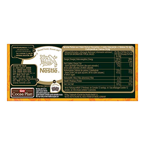 After Eight Blätter aus schwarzer Schokolade mit Minze und Orange, 200 g