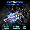 Hipatoo V8 Electric Bike for Adults, Fat Tire E Bike with 750W Brushless Motor 48V 15Ah Removable Larger Battery, 20" x 4.0 Electric Mountain Bike #2