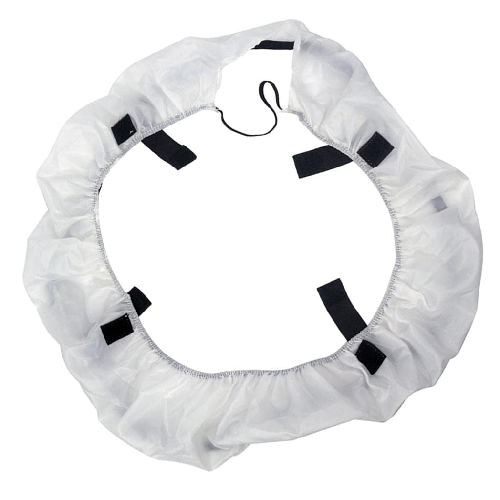 Foldable Portable 12 inch Video Ring Light Softbox Diffuser Cloth Elastic Cover (White)-image-7