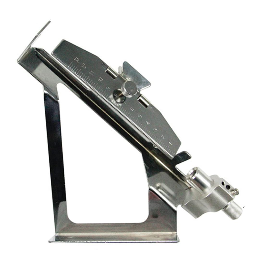Gabarit d'empennage de flèche, gabarit d'empennage flèche réglable avec Outil de tir à l'arc Portable en Aluminium à échelle Claire pour Le tir l'arc Bricolage Argent, Fletcher