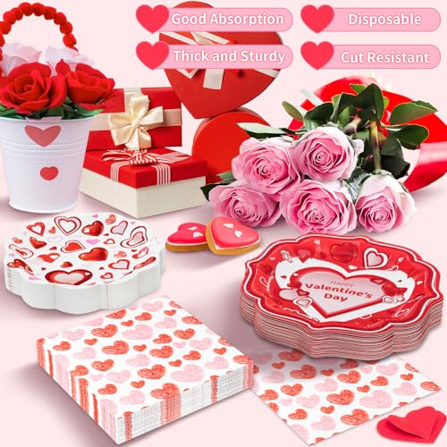 Dyliveshappyvalentinesdaypartysuppliesredwhiteheartlovepaperdinnerdessertplatesandnapkinssetredheartdisposabletablewareforanniversaryvalentinepartydecorationsserves30 Urban Country Home Decor Dylives happy valentine s day party supplies red white heart love paper dinner dessert plates and napkins set red heart disposable tableware for anniversary valentine party decorations serves 30 urban country home decor