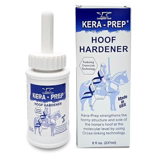 Kera Prep Hoof Hardener for Horses – Targeted Horse Hoof Care to Reinforce Hoof Structure at the Molecular Level – Repels Moisture, Restores Elasticity & Preps for Sealant – Ideal for Wet Conditions