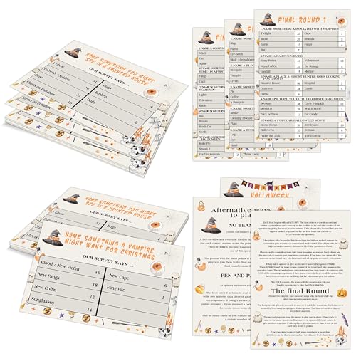 Halloween Friendly Feud Game, Family Feud Quiz, Trivia Quiz Baby