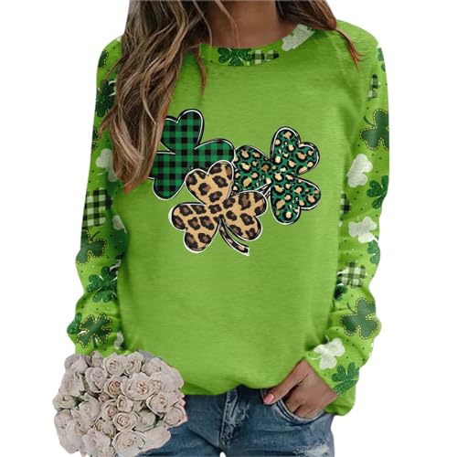 Sweat mode Saint Patrick avec manches raglan et finitions soignées vert - 2