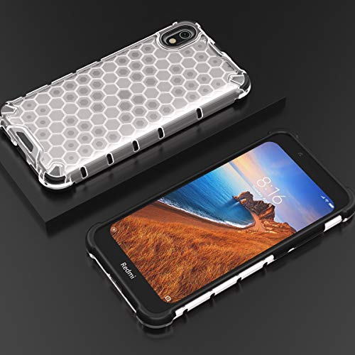 Image of Glasgow Back Case Cover for Mi Redmi 7A Shockproof Military Grade Back Cover - Transparent