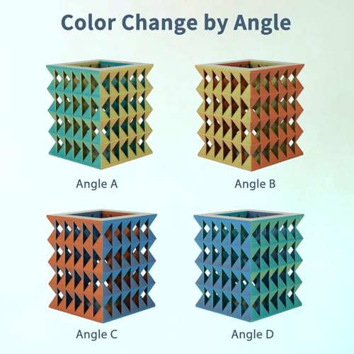 Image of iSANMATE Matte Tri Colors PLA Filament 1.75mm 4KG, 3-in-1 Color Rainbow Filament, Coextrusion 3D Filament (Fluorite,Moonstone,Rose Ouartz, Malachite)
