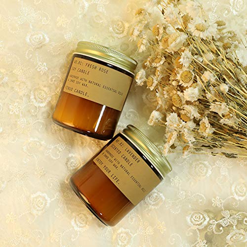 image for TOFU Scented Aromatherapy Candles for Home, Long Burning Jar Soy Candl