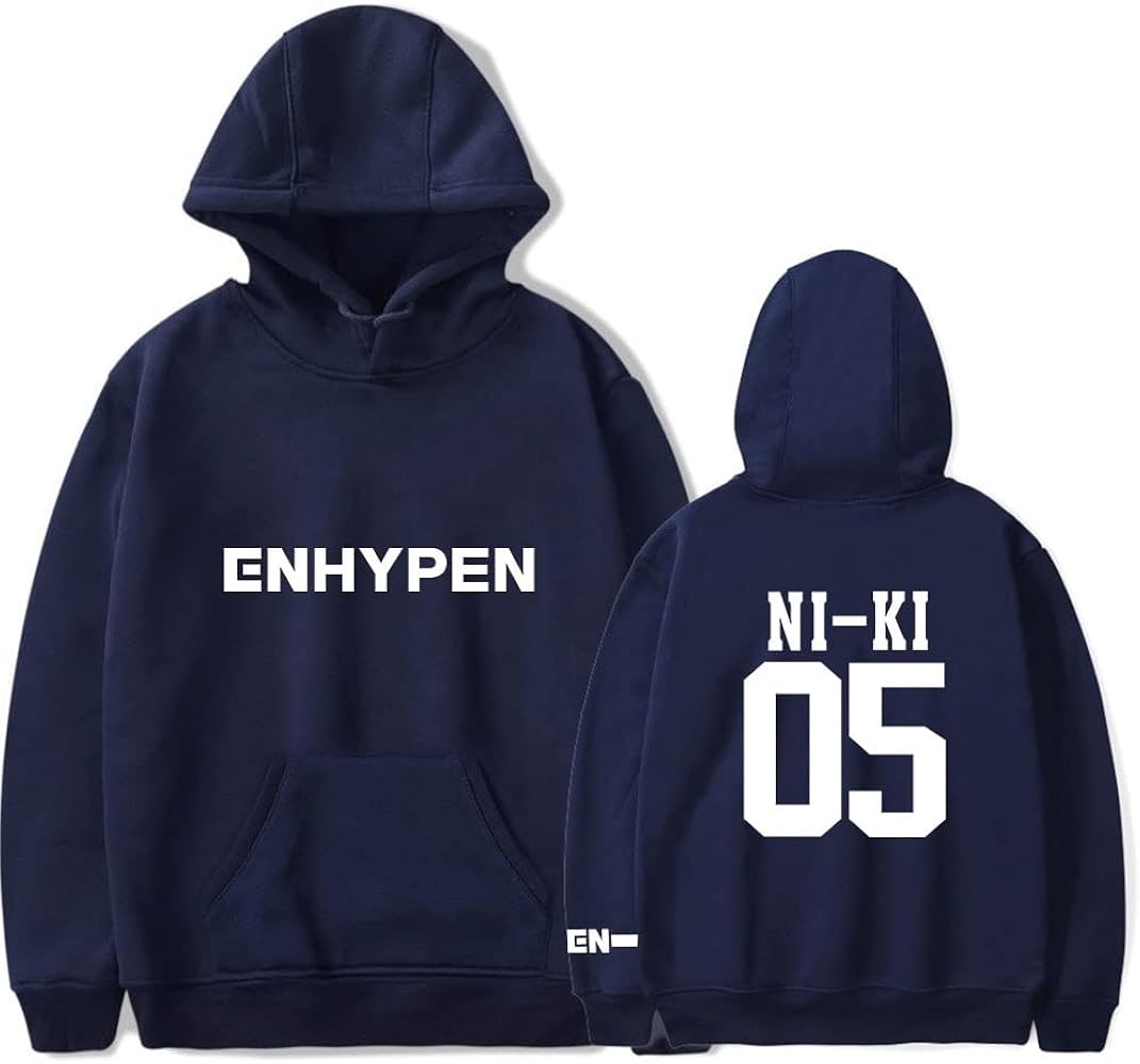 Amazon.com: MARLLEGEBEE Kpop Enhypen Merch Hoodie NI-KI 05 Long