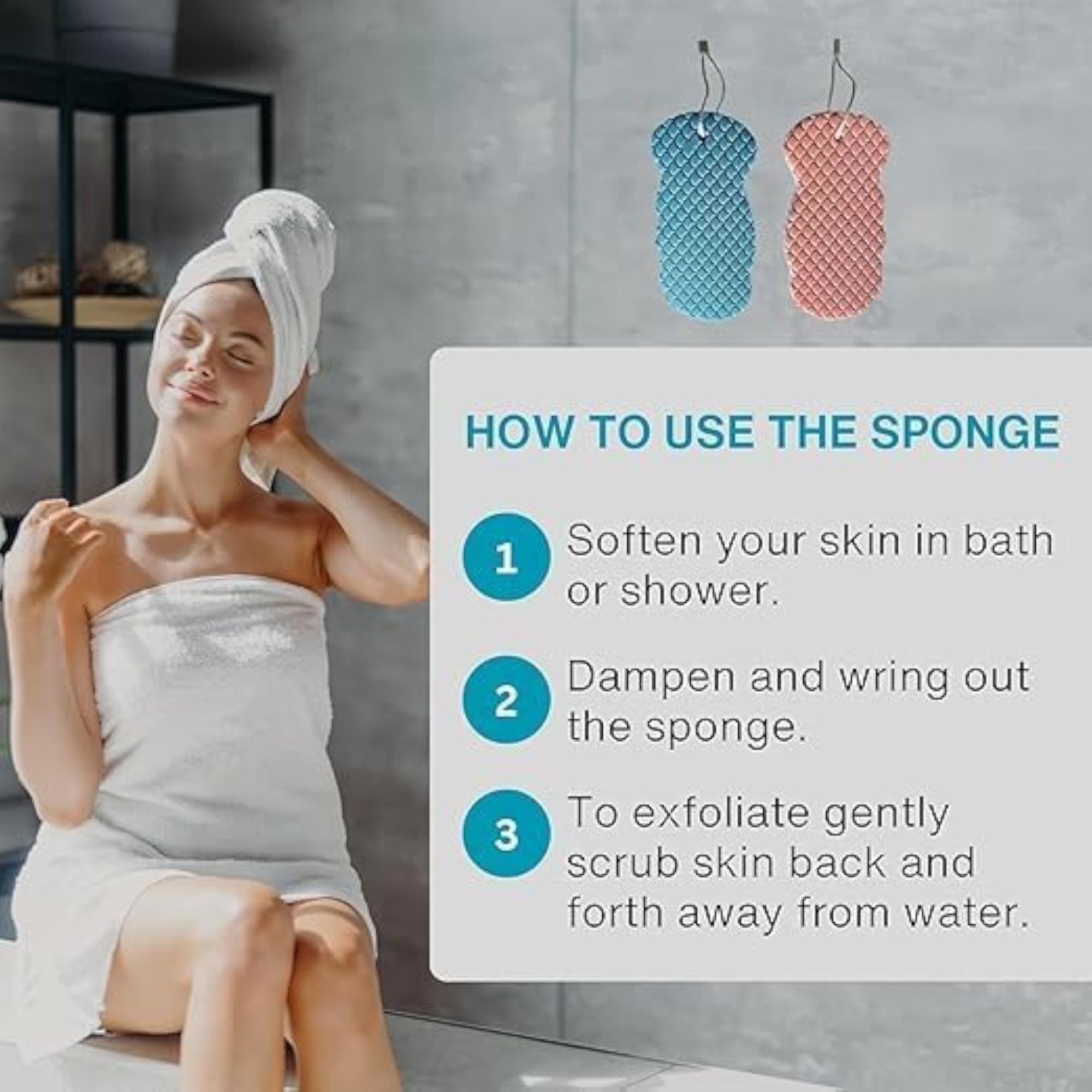 Ultra Soft Asian Bath Sponge for Shower