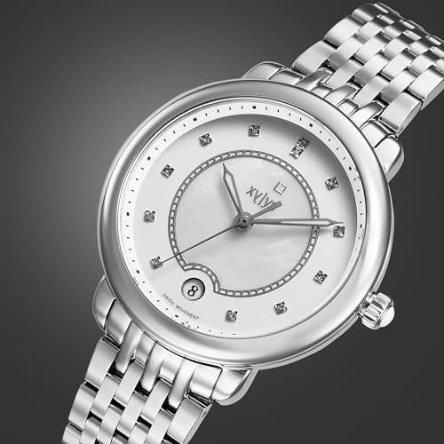 Image of Xylys Quartz Analog Silver Dial Silver Stainless Steel Strap Watch for Women
