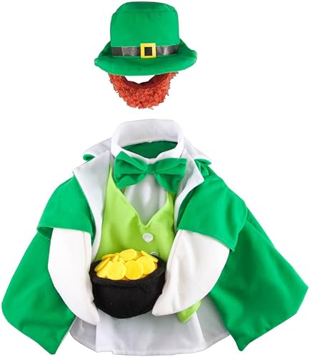 Miniatura 6 de Gaggleville - Disfraz de ganso duende de la suerte, se adapta a estatuas grandes de 23 pulgadas de alto, disfraz del día de San Patricio para