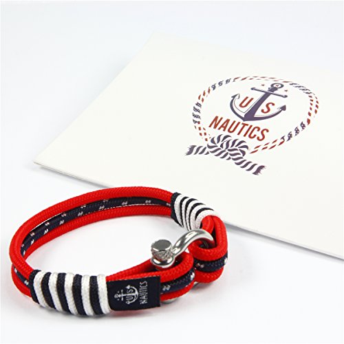 Blue Ocean Nautical Bracelets - Beautiful Bracelets Made of Yachting Rope- Wide Variety of Designs & Colors - Stainless Steel Buckle- Great Gift Idea for Men & Women- (Small, Hong Kong) - Image 5
