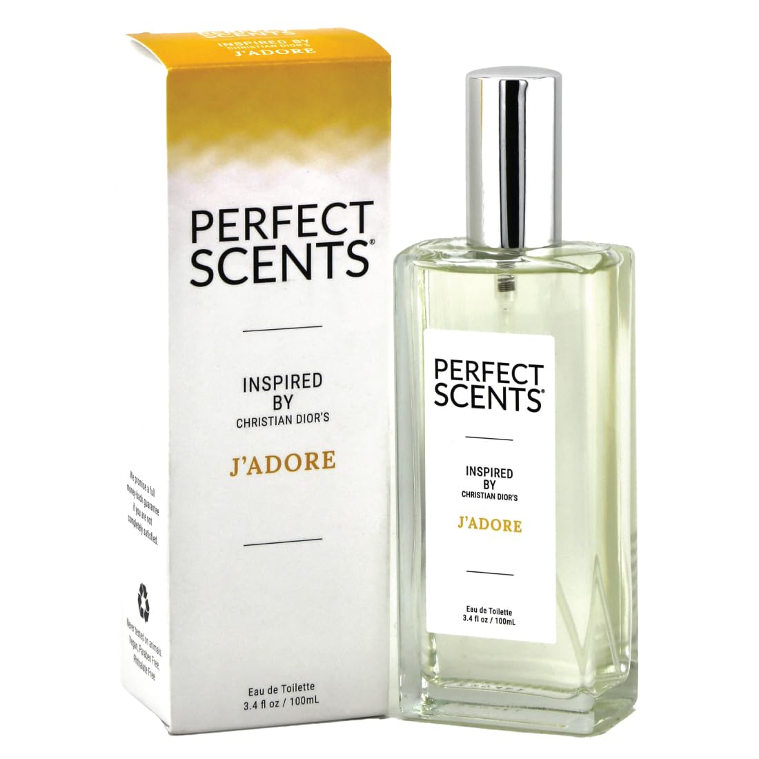 Perfect Scents Fragrances | Inspired by CD’s J’Adore | Women’s Eau de ToileƩe | Vegan, Paraben, Phthalate Free | Never Tested on Animals | 3.4 Fl Oz