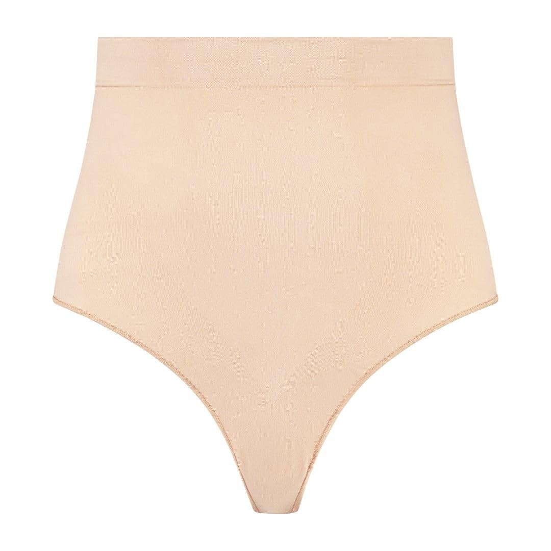 Bye Bra Women's Beige Shaping Bodysuit Soft Touch Seamless