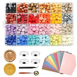 Chedin Wachssiegel Set 720 Stück Perlen Satz A