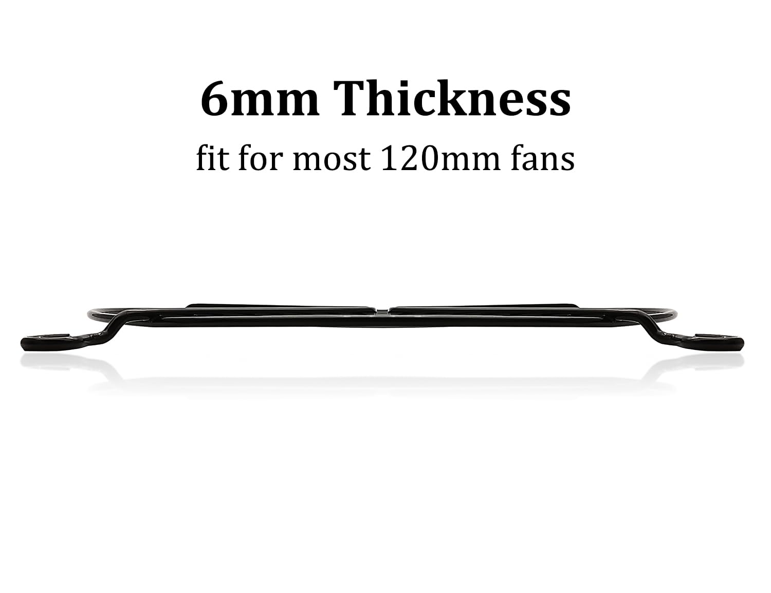 HiQltyla 120mm Fan Grill with Screws, Desktop Computer Case Fan Grills for 120mm Fans, Black Color - 100 Pack