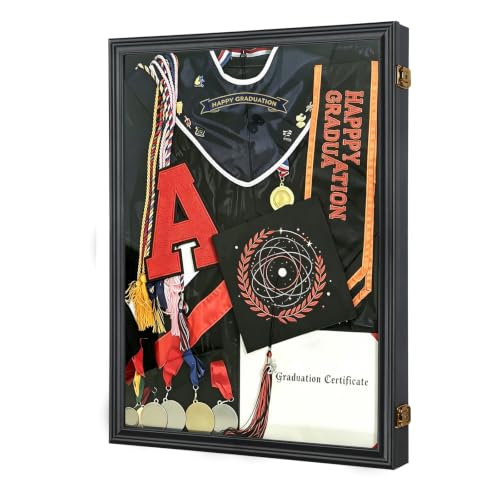 Sboitflmm 17x23 Graduation Shadow Box Frame for Cap Gown Diploma Tassel-1P