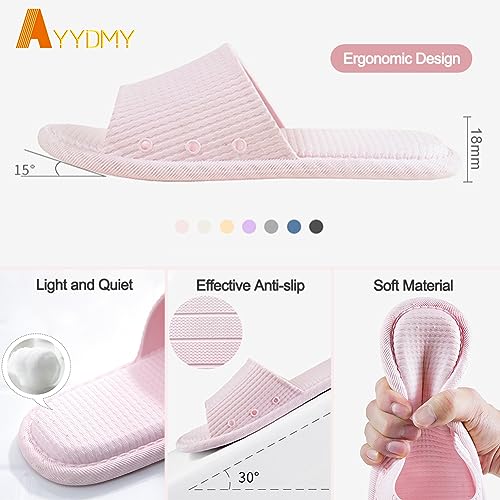 Image of AYYDMY Comfort Shower Shoes, Non Slip Quick Drying Bathroom Slippers for Women Men Unisex, Soft Platform Cushion Slide Sandals for Living Room, Pool, Beach, SPA, Public Showers, Indoor, Outdoor