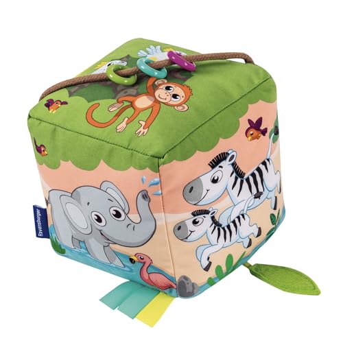 Ravensburger 4859 Play+ Motorik-Musik-Spiel-Würfel: Wilde Tiere,...