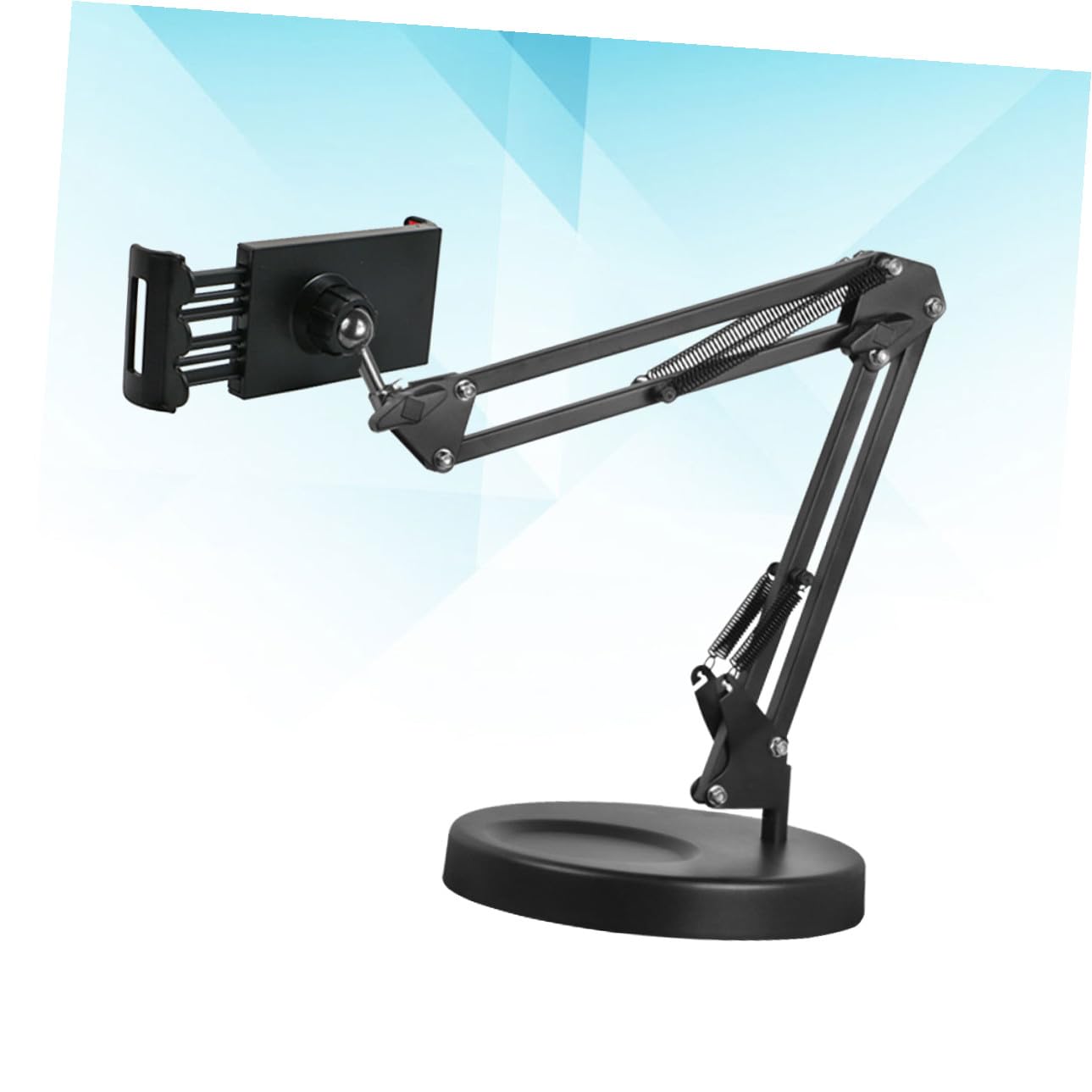 VILLCASE Soporte para Teléfono Móvil de Escritorio Soporte de Brazo de Suspensión con Base de Metal para Uso Dormitorio Cocina o Oficina para Teléfono