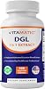 Vitamatic DGL Regaliz Extracto 10:1 380mg con L-Glicina 50mg por cápsula – Cápsulas de origen vegetal – Suplemento herbal concentrado – Vegetariano, no transgénico – 200 unidades 1